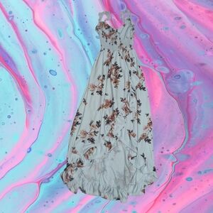 Vine and Valley juniors size small floral print maxi dress